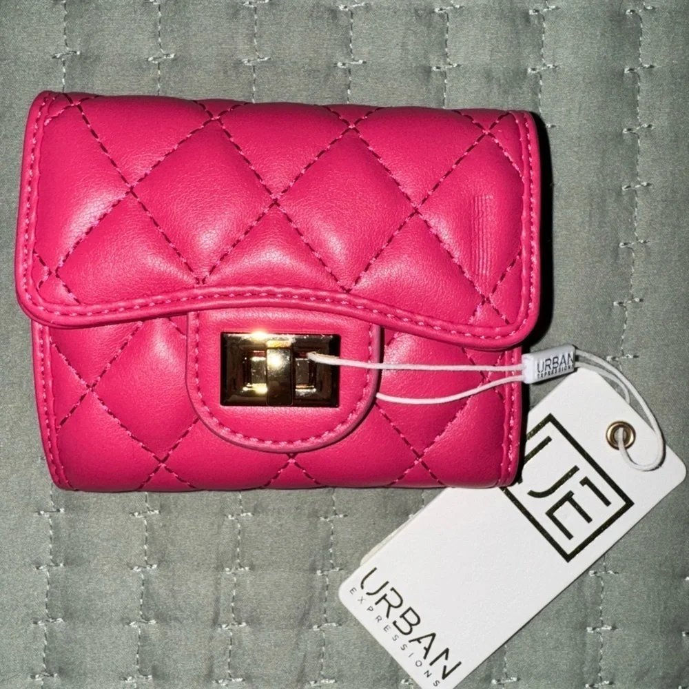 Shantel Quilted Wallet Magenta. NWT